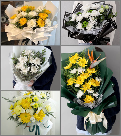 贵州毕节市金沙县桂花乡果松村白事花束代送